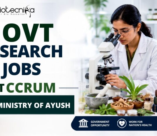 Earn Up to ₹1.78 Lakh/Month in Govt Research Jobs at CCRUM Under Ministry of AYUSH | Apply Now
