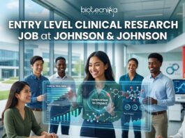 Entry Level Clinical Research Job at Johnson & Johnson | BSc Life Science Candidates Apply Now