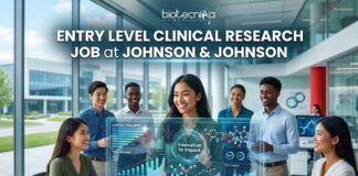 Entry Level Clinical Research Job at Johnson & Johnson | BSc Life Science Candidates Apply Now
