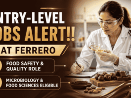 Apply for Ferrero Careers Quality Laboratory Specialist Role. Entry-Level Microbiology and Food Tech Jobs in the FMCG industry.