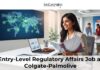 Entry-Level Regulatory Affairs Job at Colgate-Palmolive Life Science Graduates Apply Now!