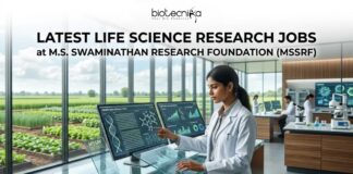 Explore the Latest Life Science Research Jobs at MSSRF | Apply Online Here Explore the Latest Life Science Research Jobs at MSSRF Apply Online Here