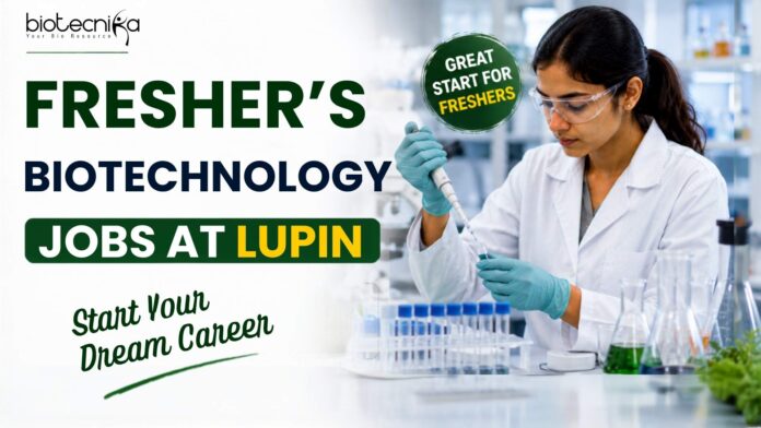 Apply for a Freshers Biotechnology Job at Lupin as an Associate Scientist – Biotech R&D FDT in Pune. Explore Biotech Jobs, eligibility & more Apply for a Freshers Biotechnology Job at Lupin as an Associate Scientist – Biotech R&D FDT in Pune. Explore Biotech Jobs, eligibility & more