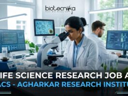 Life Science Research Job at MACS - Agharkar Research Institute Recruitment | Apply Now