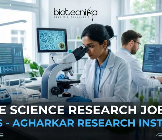 Life Science Research Job at MACS - Agharkar Research Institute Recruitment | Apply Now
