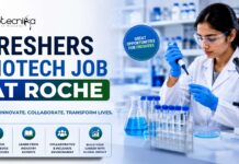 Freshers Biotech Jobs at Roche | Apply Now! Apply for the latest Freshers Biotech Jobs at Roche Careers. Associate vacancy for Biotechnology graduates in Chennai.