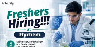 Freshers Jobs in Hyderabad at Flychem | Microbio & Biotech Eligible Apply for Microbiologist Jobs for Freshers at Flychem in Hyderabad and Explore Exciting Opportunities in Microbiology and Biotechnology.