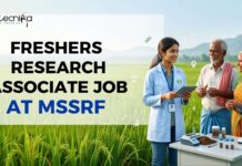 Fresher’s Research Associate Job at MSSRF – Apply Online! Fresher's Research Associate Job at MSSRF – Apply Online!