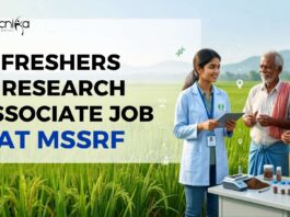 Fresher’s Research Associate Job at MSSRF – Apply Online! Fresher's Research Associate Job at MSSRF – Apply Online!