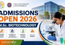 MSc Biotechnology Admission 2026-27 at Gujarat Biotechnology University (GBU) | Apply Online Now MSc Biotechnology Admission 2026-27 at Gujarat Biotechnology University (GBU)