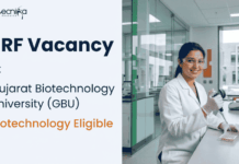 Biotechnology JRF Vacancy at GBU | Online Applications Open GBU Recruitment 2026 Invites Applications for JRF Vacancy in a GSBTM-funded Cancer Research Project. Apply for Biotechnology Jobs.