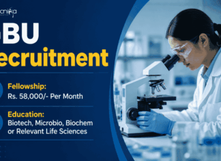 Apply for GBU Research Associate Recruitment 2026. Research Jobs in Biotechnology and Life Sciences Career Opportunities await.