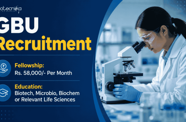Rs. 58,000/- Per Month Salary Research Jobs at GBU – Apply Now Apply for GBU Research Associate Recruitment 2026. Research Jobs in Biotechnology and Life Sciences Career Opportunities await.