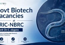 Govt Biotechnology Research Jobs at BRIC | Work On C. elegans BRIC NBRC Recruitment 2026 announced Vacancy. Apply for Govt Biotechnology Research Jobs & Start your Life Sciences Career.