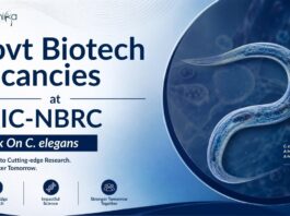 Govt Biotechnology Research Jobs at BRIC | Work On C. elegans BRIC NBRC Recruitment 2026 announced Vacancy. Apply for Govt Biotechnology Research Jobs & Start your Life Sciences Career.