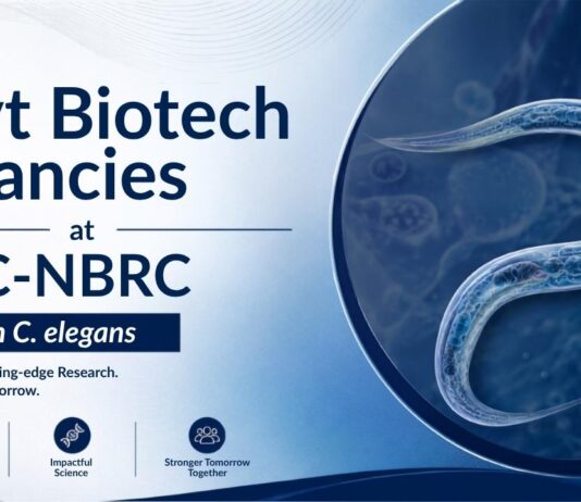 Govt Biotechnology Research Jobs at BRIC | Work On C. elegans BRIC NBRC Recruitment 2026 announced Vacancy. Apply for Govt Biotechnology Research Jobs & Start your Life Sciences Career.