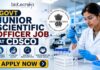 Govt Junior Scientific Officer Job at CDSCO With Salary Upto ₹1.51 Lakh | Apply Now!