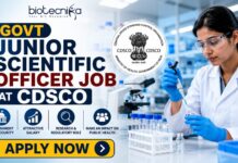 Govt Junior Scientific Officer Job at CDSCO With Salary Upto ₹1.51 Lakh | Apply Now! Govt Junior Scientific Officer Job at CDSCO With Salary Upto ₹1.51 Lakh | Apply Now!