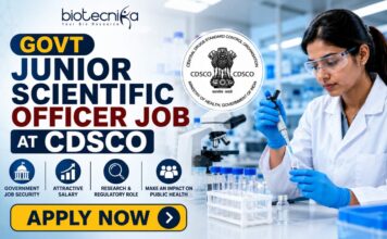 Govt Junior Scientific Officer Job at CDSCO With Salary Upto ₹1.51 Lakh | Apply Now! Govt Junior Scientific Officer Job at CDSCO With Salary Upto ₹1.51 Lakh | Apply Now!