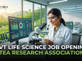 Govt Life Science Job Opening at Tea Research Association | Apply Online Here Govt Life Science Job Opening at Tea Research Association | Apply Online Here
