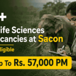 20+ Govt Life Sciences Job Vacancies with Up to 57,000 Pay at Sacon | Freshers Eligible Apply for SACON Recruitment 2026. Govt Zoology & Life Sciences Jobs available for MSc Candidates. Salary up to ₹57,000 + HRA.