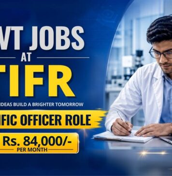 Rs. 84,000/- Per Month Govt Life Sciences Jobs at TIFR – Don’t Miss this Opportunity!! Govt Recruitment at TIFR Announced Project Scientific Officer Jobs for Life Sciences Candidates with Salary ₹84,200/month. Apply Online.