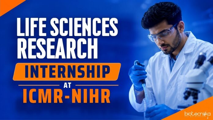 Govt Life Sciences Research Internship at ICMR Apply for ICMR Internship at NIHR Jodhpur. Join the Govt Life Sciences Research Internship & Dissertation Program for Postgraduate Students.