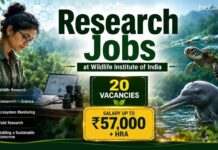 Govt Life Sciences Vacancies at WII with Up to Rs. 57,000/- Pay Per Month | Apply Online Wildlife Institute of India Recruitment 2026 Announced Multiple Govt Life Sciences Vacancies. Apply Online for Research Jobs.