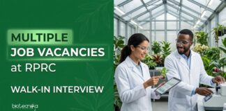 Govt Research Jobs at RPRC | Attend the Walk-In Interview Apply for RPRC Recruitment 2026. Excellent Govt Research Jobs Opportunity for Biotechnology Career Aspirants.