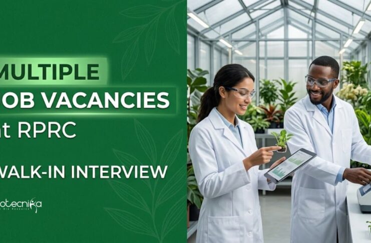 Govt Research Jobs at RPRC | Attend the Walk-In Interview Apply for RPRC Recruitment 2026. Excellent Govt Research Jobs Opportunity for Biotechnology Career Aspirants.