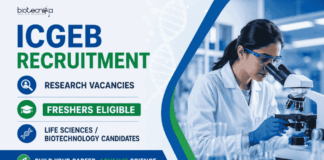 Biotech & Life Sciences Research Jobs at ICGEB – Freshers Eligible Apply for ICGEB Recruitment 2026. Explore Life Sciences and Biotechnology Jobs for Freshers in DBT Funded Research.