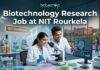 ICMR-Funded Biotechnology Research Job at NIT Rourkela Walk-In Interview