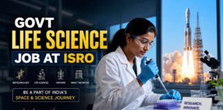 ISRO Recruitment 2026 | Govt Life Science Job with Salary Up to ₹56,000/Month