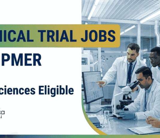 Govt Clinical Trial Jobs for Life Sciences Grads at JIPMER | Walk-in Interview JIPMER Recruitment 2026. Explore Clinical Trial Jobs for Life Sciences Graduates and Start your Career Puducherry.