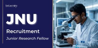 JNU Recruitment for Junior Research Fellow in Life Sciences | Apply Online JRF Vacancy under JNU Recruitment. Life Sciences candidates Can Apply for this DBT-Funded Research Project & Build your Career.
