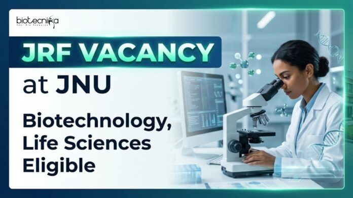 JRF Vacancy at JNU Explore the JRF Vacancy under JNU Recruitment in Plant Biotechnology, Apply Now and Kickstart your Career.