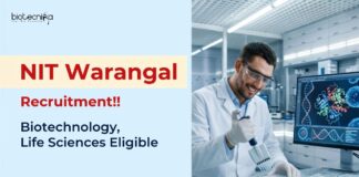 JRF Vacancy at NIT | Applications Closes Soon NIT Warangal Recruitment 2026 announced JRF vacancy under a DBT-funded Biotechnology project, Apply Now and Start your Research Career.