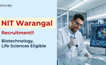 JRF Vacancy at NIT | Applications Closes Soon NIT Warangal Recruitment 2026 announced JRF vacancy under a DBT-funded Biotechnology project, Apply Now and Start your Research Career.