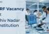 JRF Vacancy at Shiv Nadar Institution | Life Sciences Grads Apply Apply for JRF Vacancy at Shiv Nadar Institution of Eminence. Excellent Opportunity for Life Sciences Career Growth through Cancer Research.
