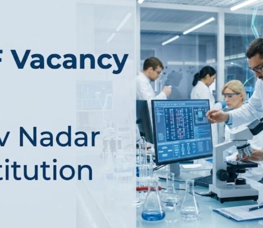 JRF Vacancy at Shiv Nadar Institution | Life Sciences Grads Apply Apply for JRF Vacancy at Shiv Nadar Institution of Eminence. Excellent Opportunity for Life Sciences Career Growth through Cancer Research.