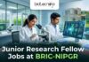Junior Research Fellow Jobs at BRIC-NIPGR