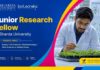 Explore the Junior Research Fellow position at Sharda University and Advance your Career in Life Sciences with Project on Arabidopsis.