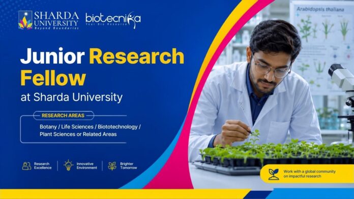 Junior Research Fellow at Sharda University Explore the Junior Research Fellow position at Sharda University and Advance your Career in Life Sciences with Project on Arabidopsis.