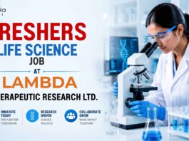 Freshers Hiring at Lambda: Jobs for Life Science Graduates Life Science Freshers Job at Lambda | Candidates Apply Now