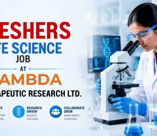 Freshers Hiring at Lambda: Jobs for Life Science Graduates Life Science Freshers Job at Lambda | Candidates Apply Now