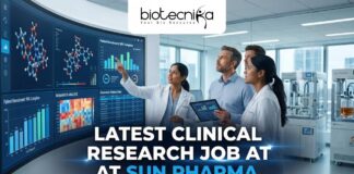 Latest Clinical Research Job at Sun Pharma Life Science Graduates Apply Now!