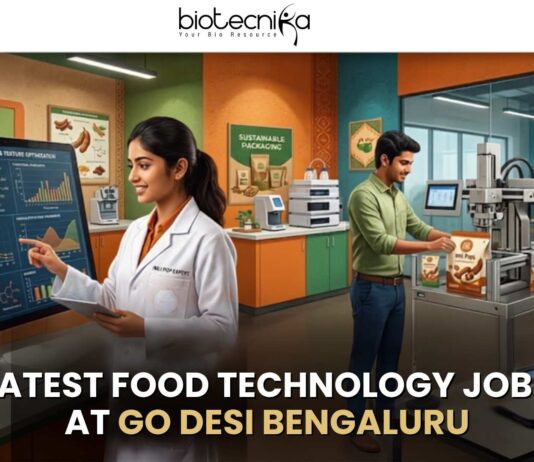 Latest Food Technology Jobs at GO DESi in Bengaluru | Apply