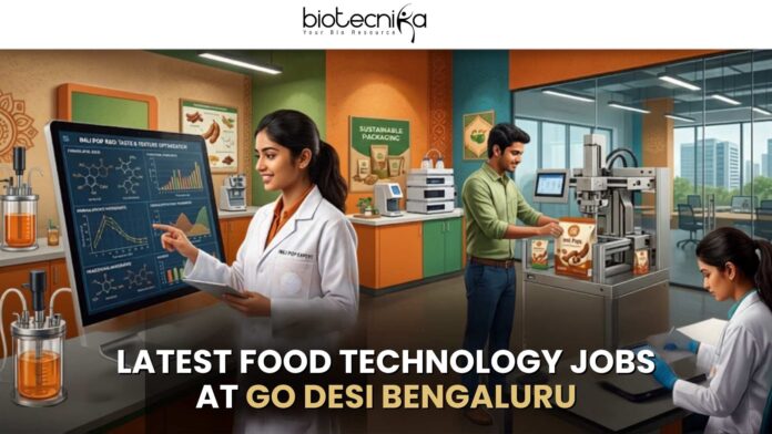 Latest Food Technology Jobs at GO DESi in Bengaluru Apply Latest Food Technology Jobs at GO DESi in Bengaluru | Apply