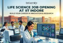 Life Science Research Job Opening at IIT Indore for MSc & MTech Candidates | Apply Now Apply for an MSc Life Science Research Job at IIT Indore for Project Technical Support. Explore MTech research vacancy opportunities.