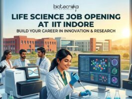 Life Science Research Job Opening at IIT Indore for MSc & MTech Candidates | Apply Now Apply for an MSc Life Science Research Job at IIT Indore for Project Technical Support. Explore MTech research vacancy opportunities.